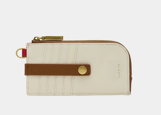 white leather card wallet