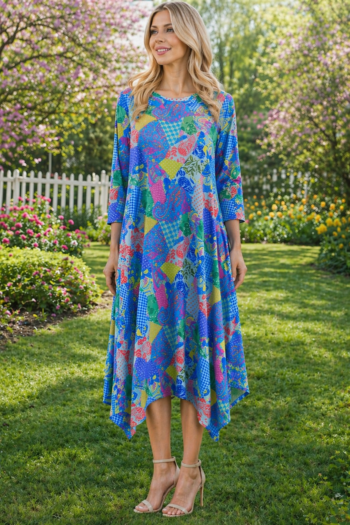 Hannah Handkerchief Patchwork Dress
