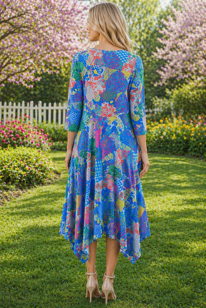 Hannah Handkerchief Patchwork Dress
