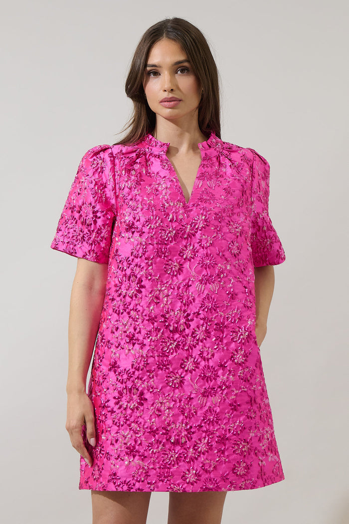 Harrington Jacquard Vicki Shift Mini Dress