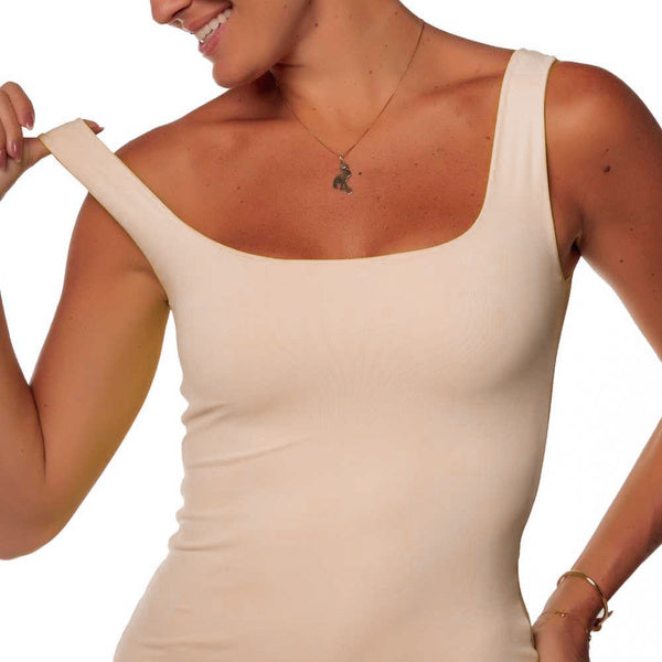 Seamless Tank - Cappuccino | Glossy