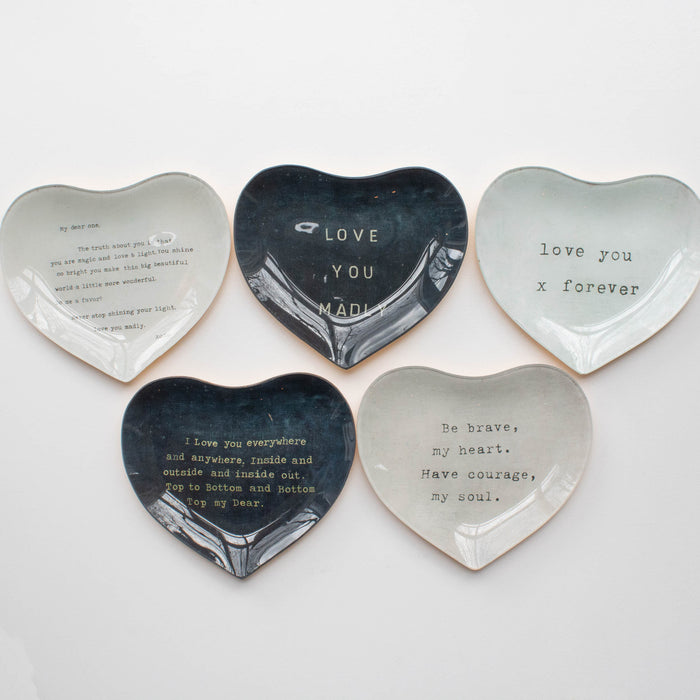 Heart Decoupage Plate
