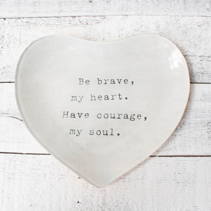 Heart Decoupage Plate