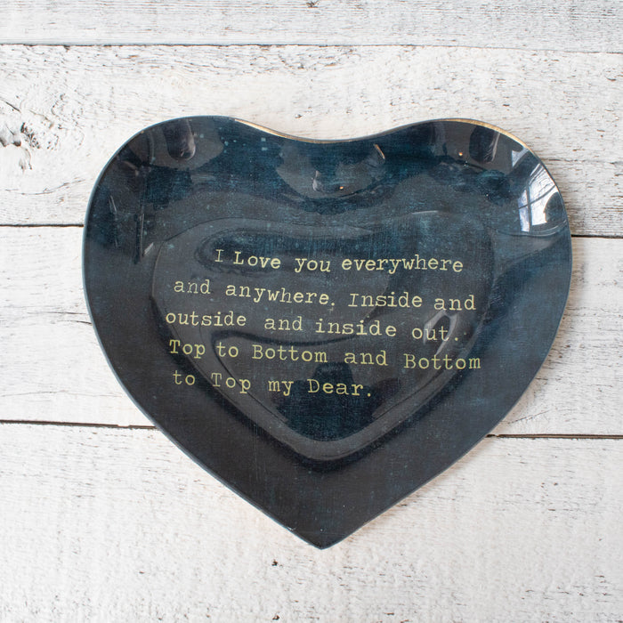 Heart Decoupage Plate