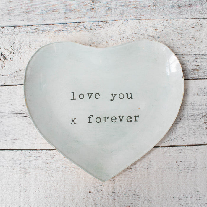 Heart Decoupage Plate