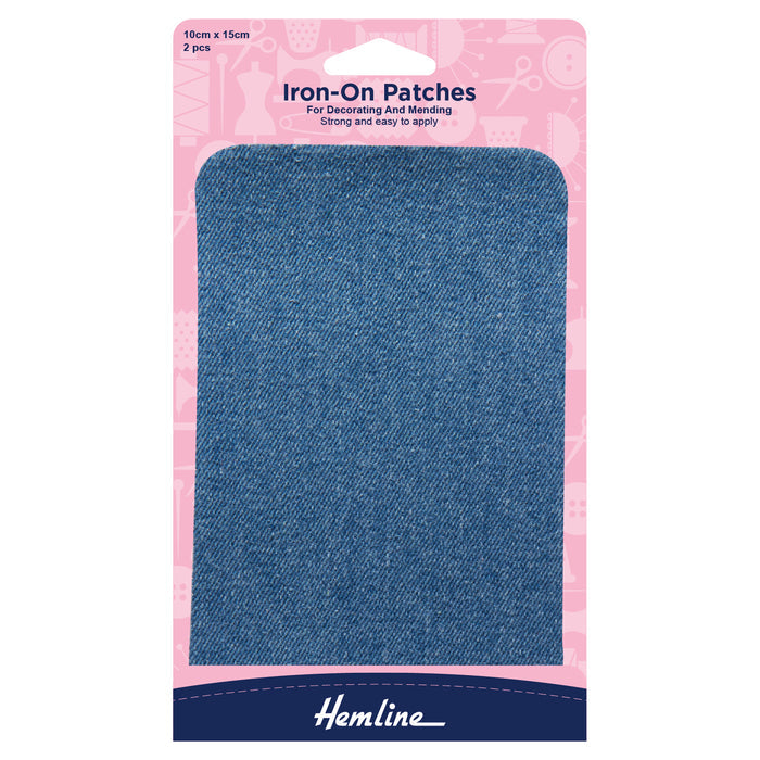 Hemline Cotton Twill Patches: 10 x 15cm