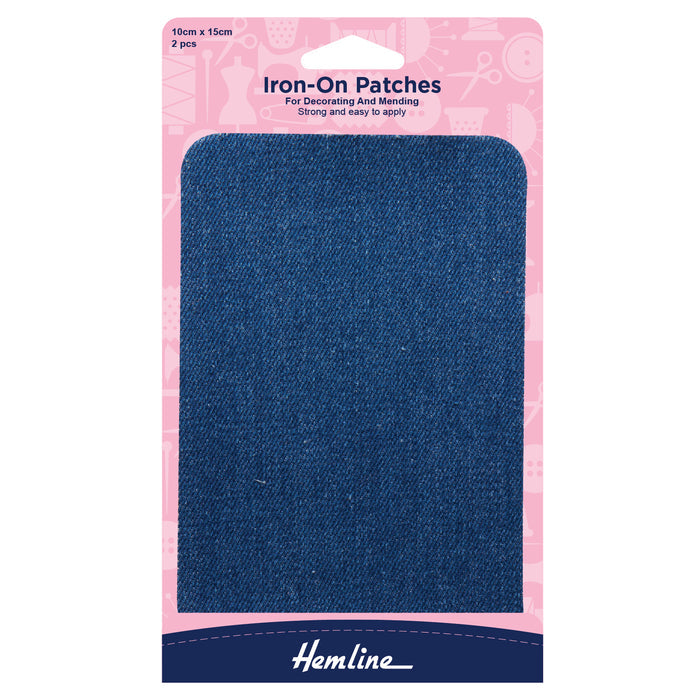 Hemline Cotton Twill Patches: 10 x 15cm