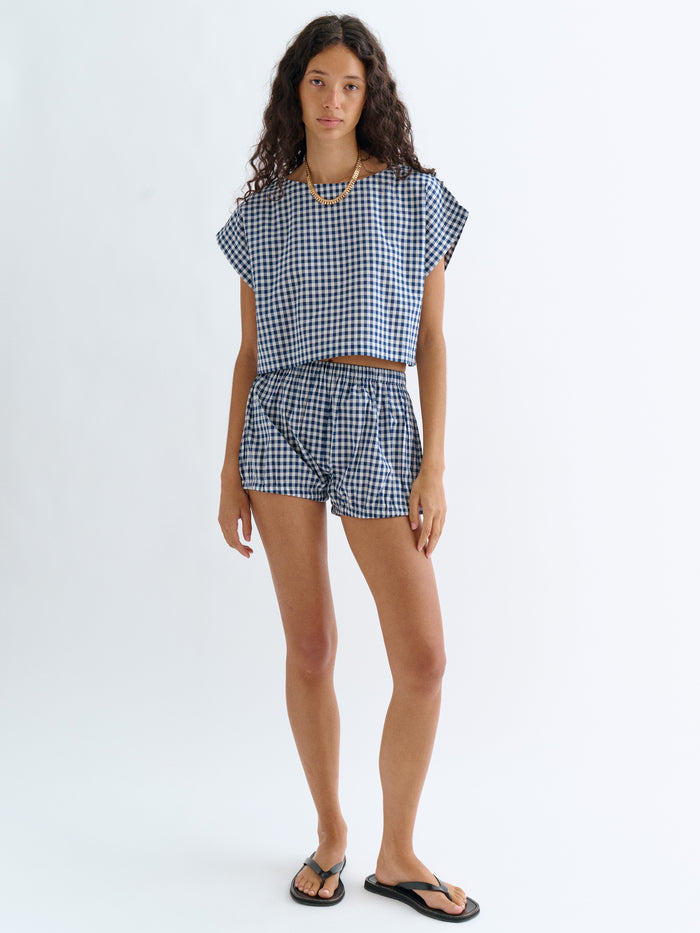 Small Navy Gingham