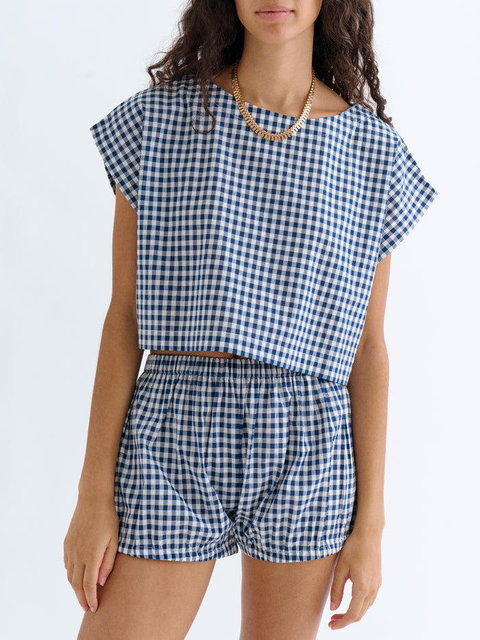 Small Navy Gingham