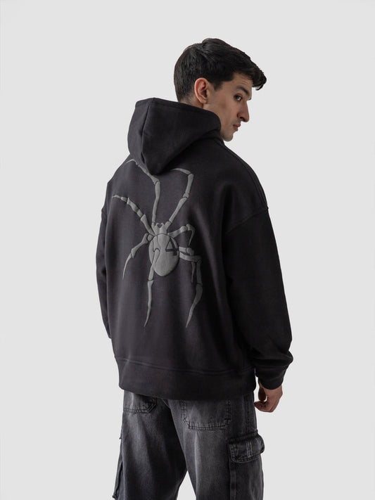 Hunter X Hunter hoodie flat lay black 330 GSM anime graphic Pakistan – GROOVY