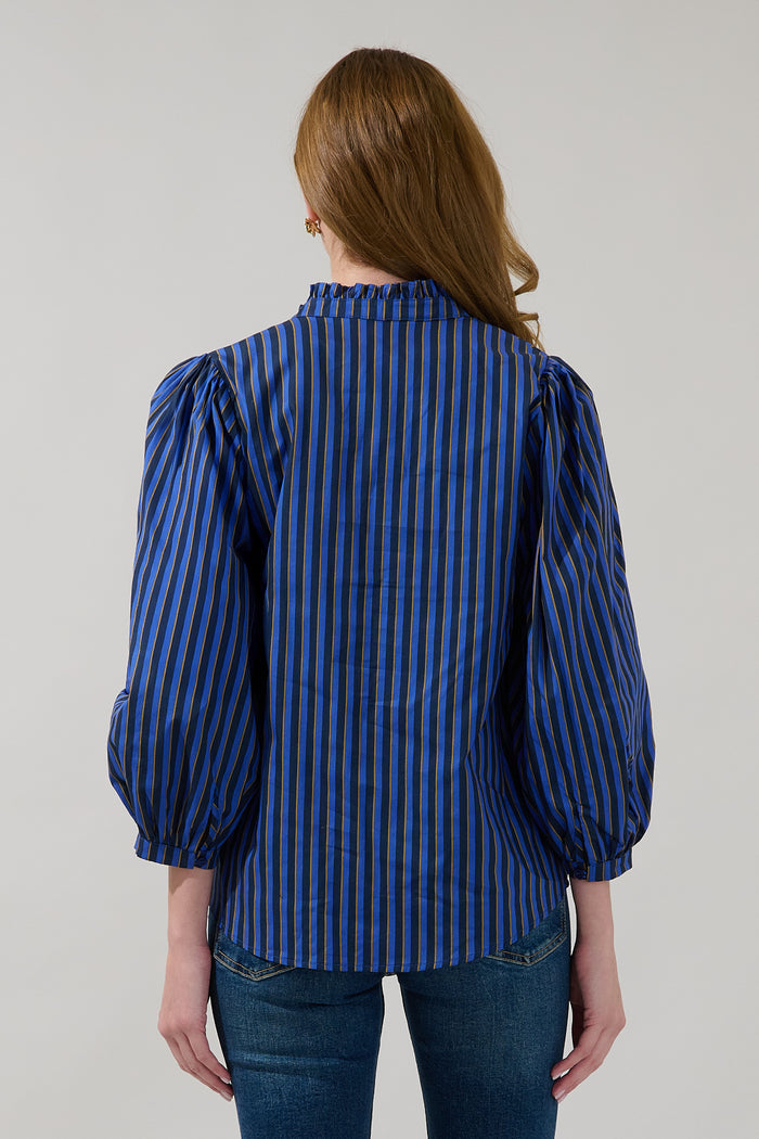 Ima Button Up Top Stripe
