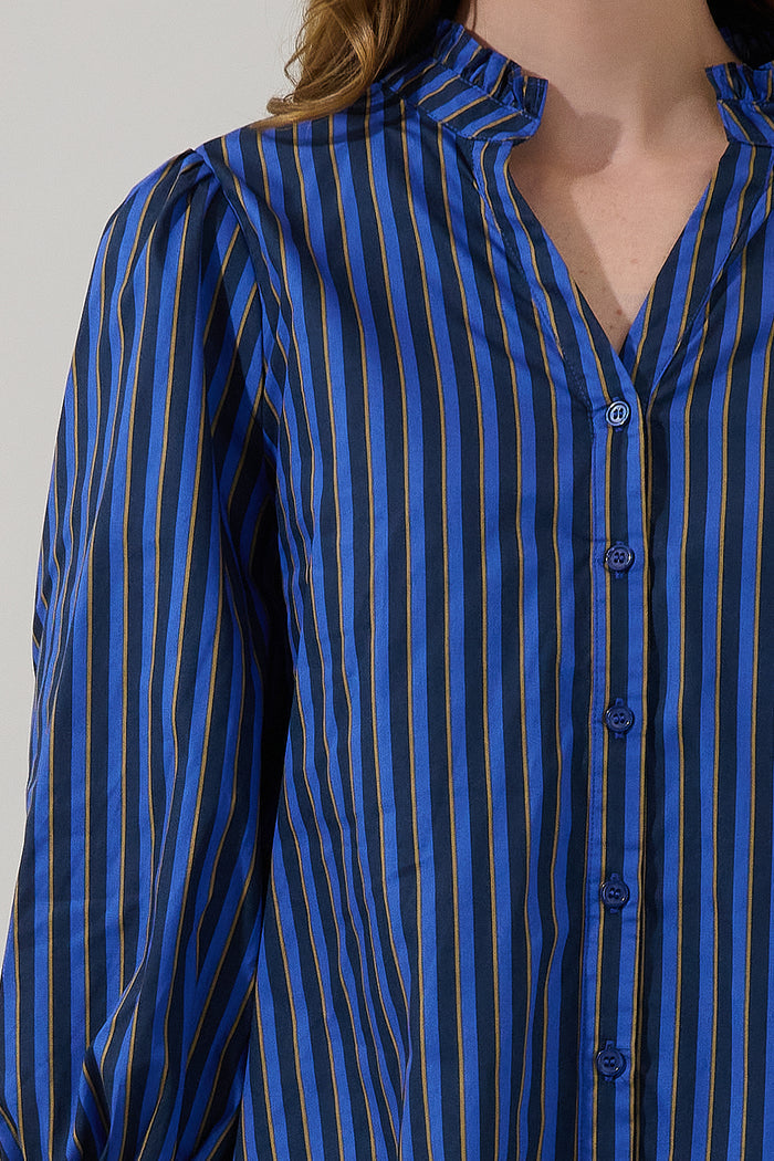 Ima Button Up Top Stripe