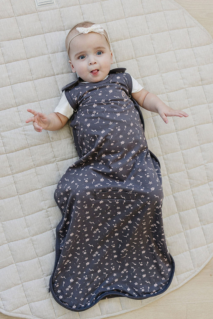 Imperfect Ecolino® Adjustable Baby Sleep Bag, Organic Cotton, Universal Size: 2 Months - 2 Years, Small Flower