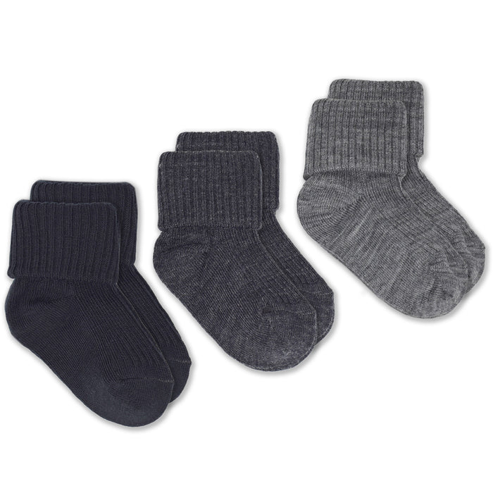Imperfect Wool Socks, Baby and Toddler, Light & Dark Slate