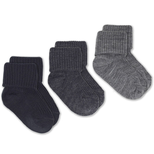 Imperfect Wool Socks, Baby and Toddler, Light & Dark Slate