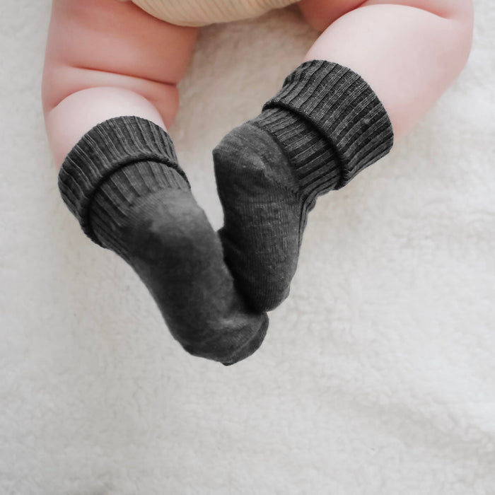 Imperfect Wool Socks, Baby and Toddler, Light & Dark Slate