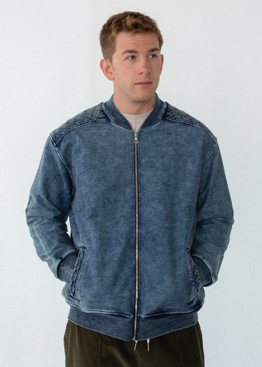 Indigo Bomber Jacket