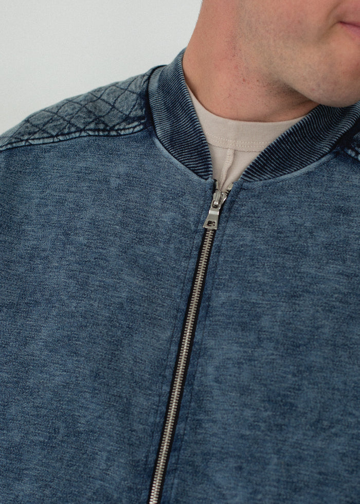 Indigo Bomber Jacket