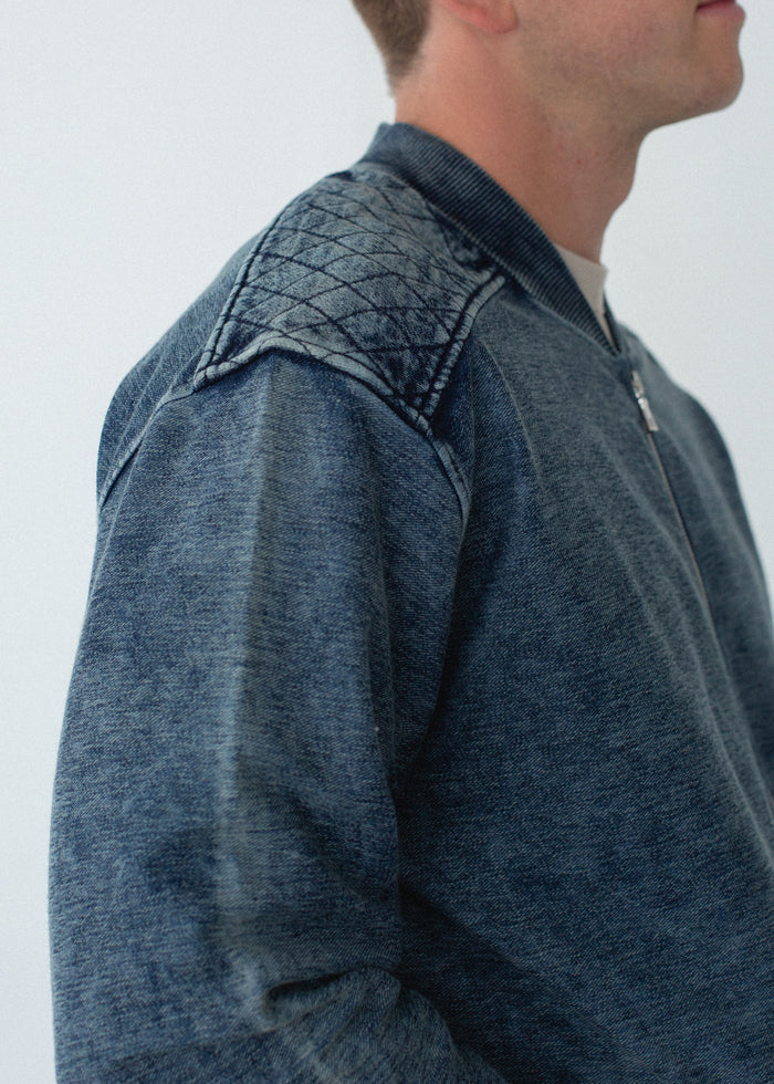 Indigo Bomber Jacket