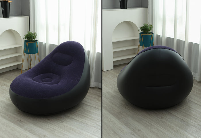Inflatable sofa chair + foot pump