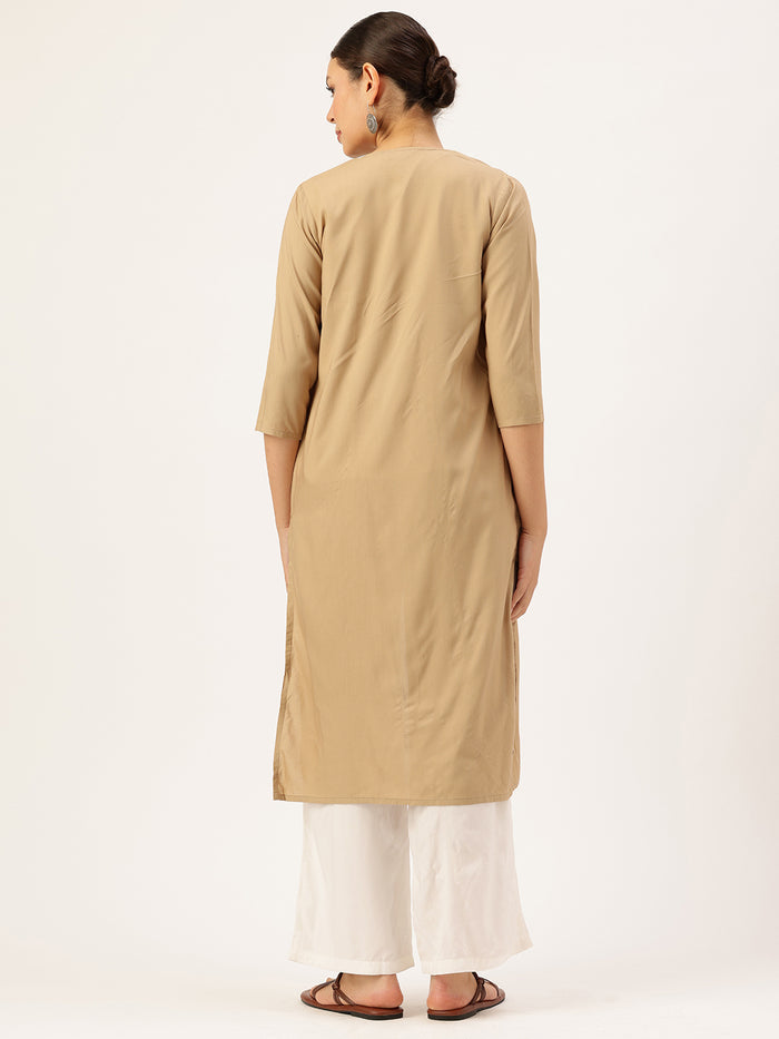 Ivory Tunic with Palazzos & Shrug, Co-Ords, co-ord set, 3 piece set, ethnic wear co-ord set, shrug set, ivory co-ord set