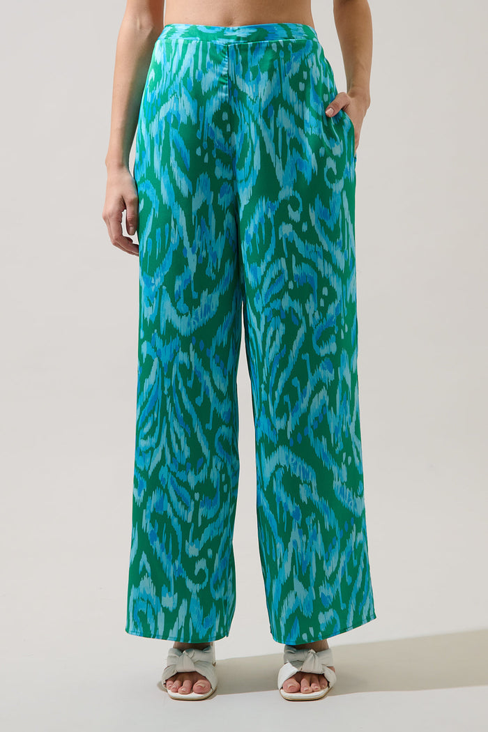 Jacey Wide Leg Pants Penola Abstract