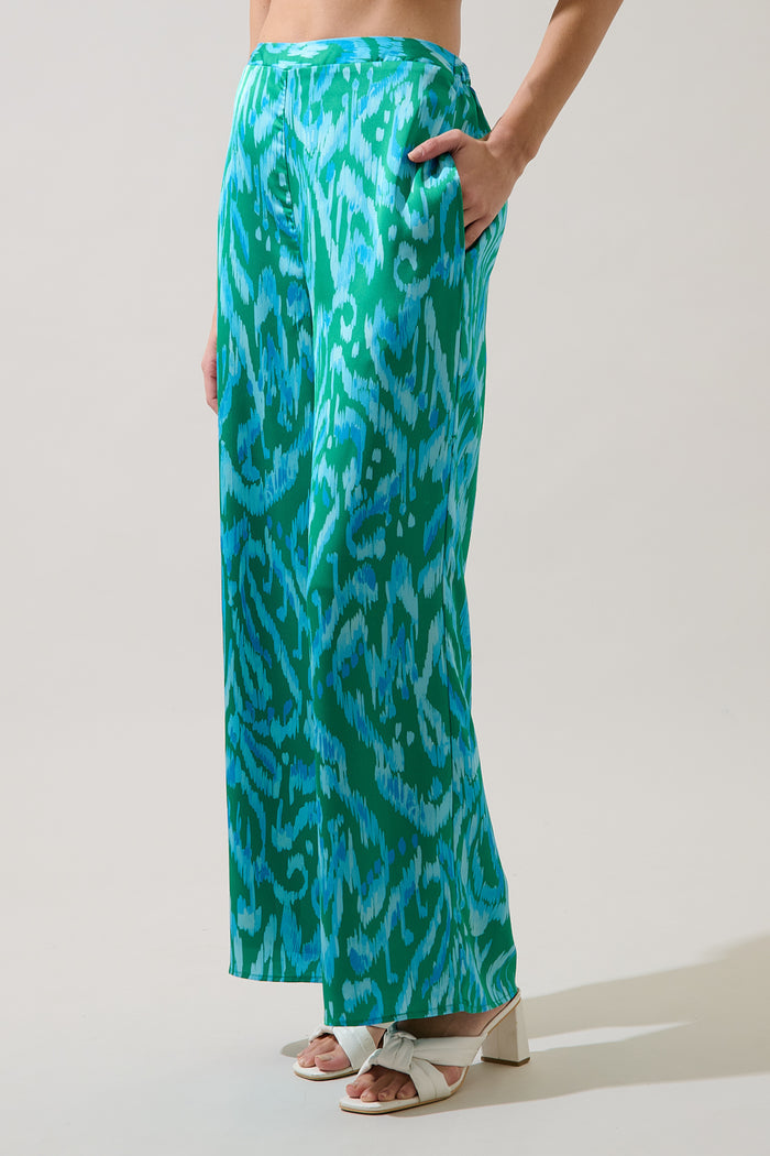 Jacey Wide Leg Pants Penola Abstract