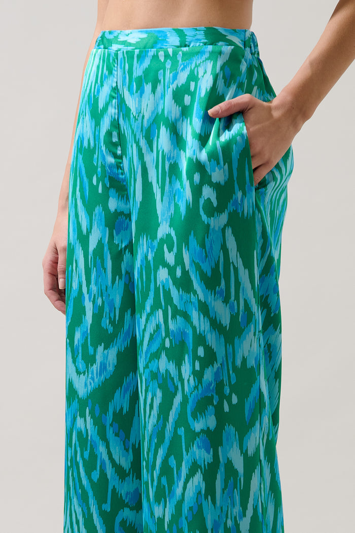 Jacey Wide Leg Pants Penola Abstract
