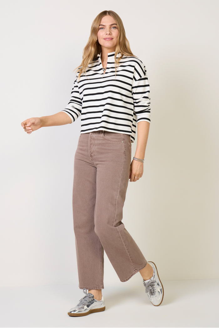 Jane Quarter Zip Top