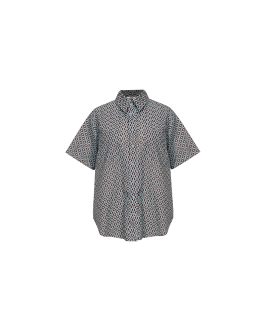 JEAN SHIRT GEOMETRIC PRINT