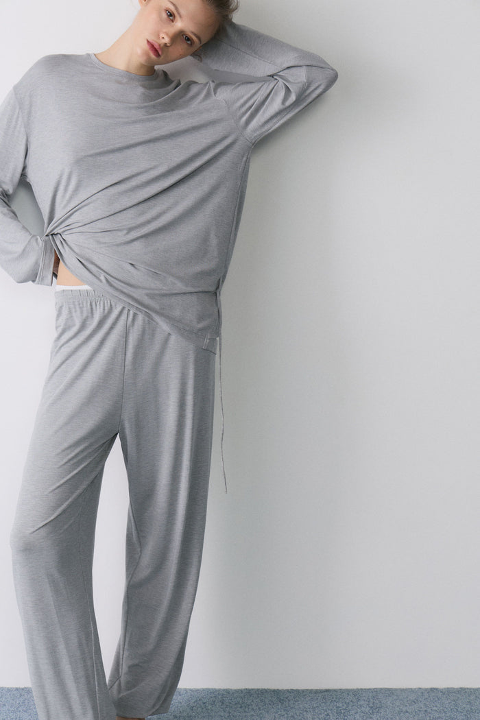 LIGHT GREY MELANGE