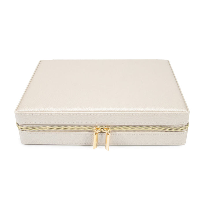 Jewelry Case Leah Travel Large Pearl White