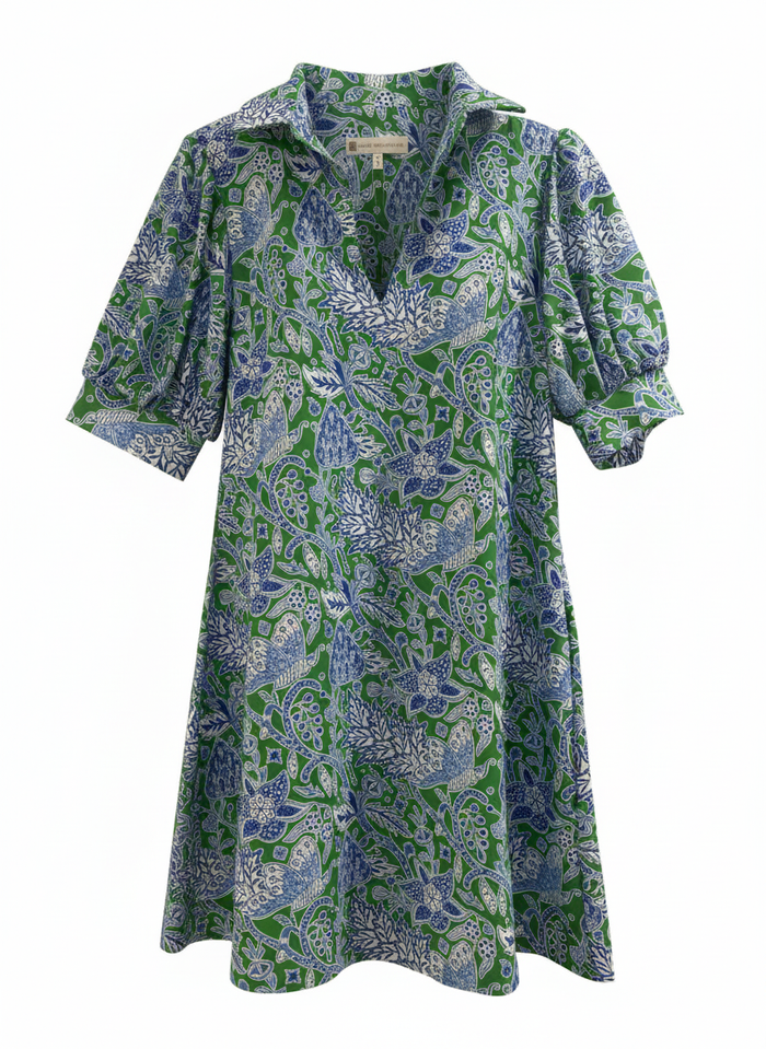 Jude Connally Emerson Dress - Butterfly Botanical Grass