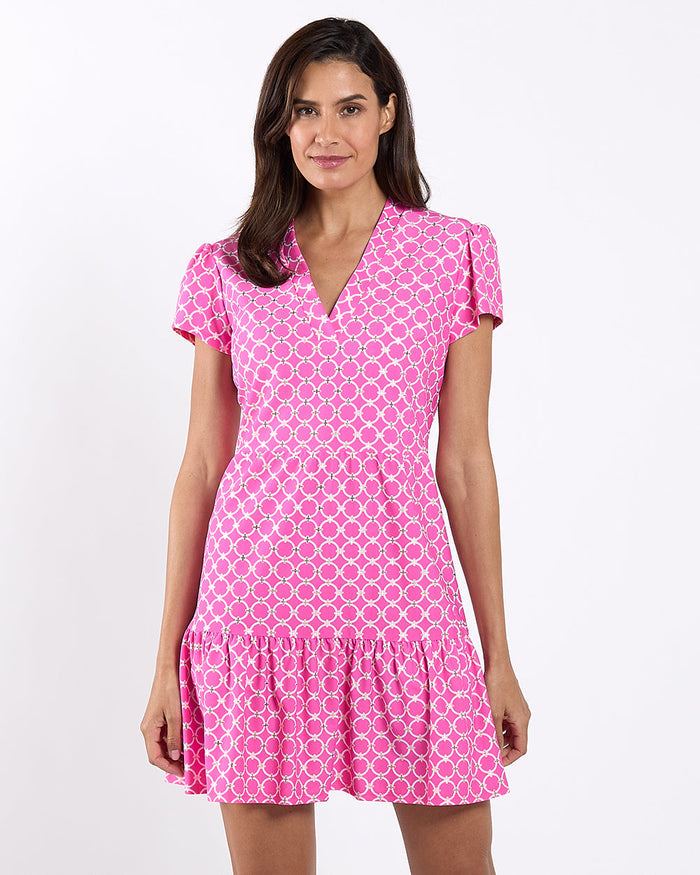 Jude Connally Ginger Dress - Geo Peony/Gold
