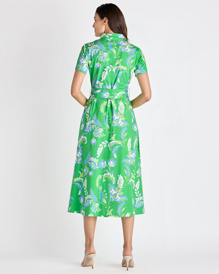 Jude Connally Glenda Stretch Poplin Dress - Feathered Floral