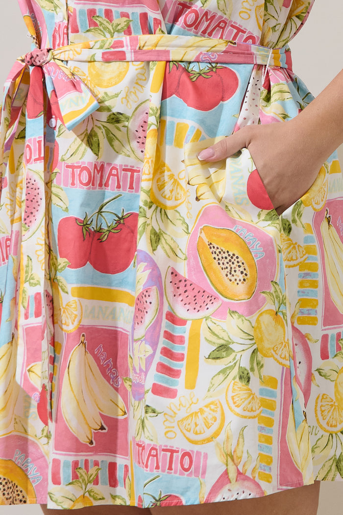 Karesa Button Down Mini Dress Curve Farmers Market