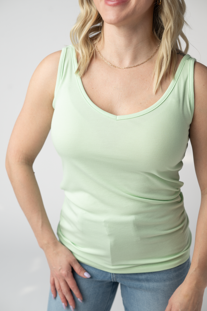 Kennedy Tank - Lime by Michelle Mae