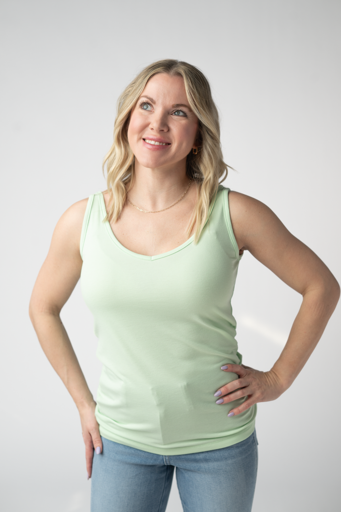 Kennedy Tank - Lime by Michelle Mae