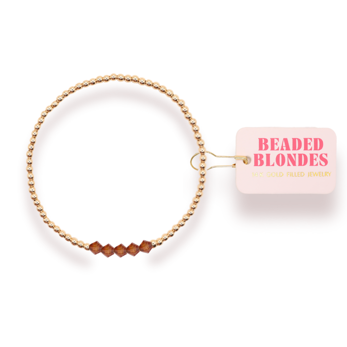 Kim Burnt Orange Bracelet