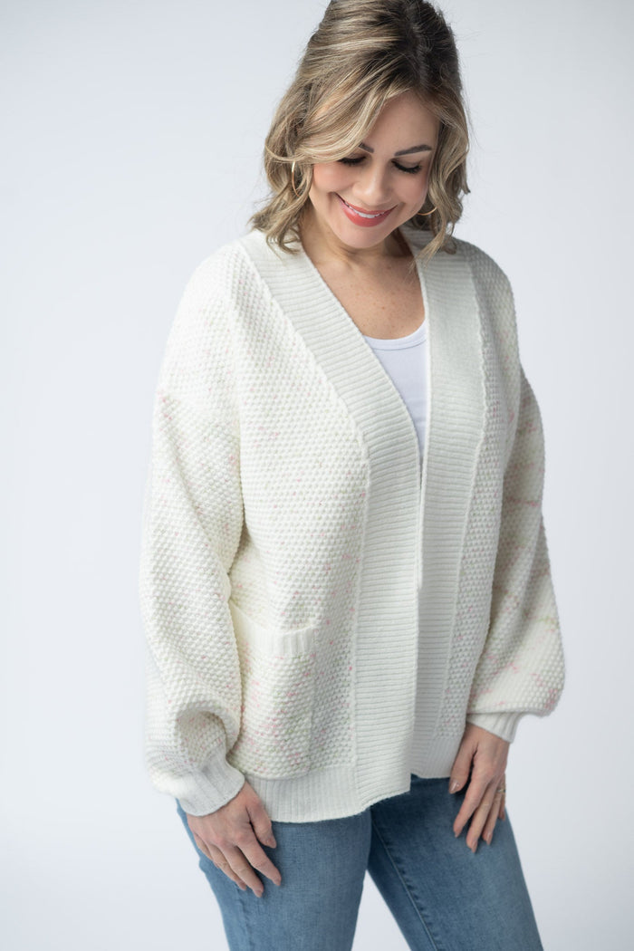 Kinsley Cardigan - Pink and Green Mix by Michelle Mae