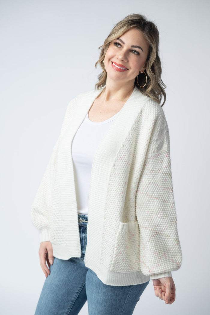 Kinsley Cardigan - Pink and Green Mix by Michelle Mae