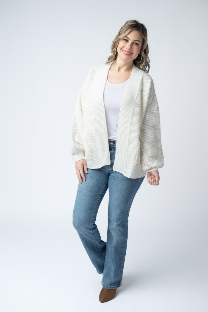 Kinsley Cardigan - Pink and Green Mix by Michelle Mae