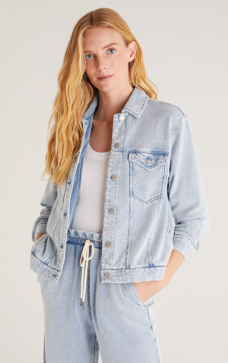 Knit Denim Jacket