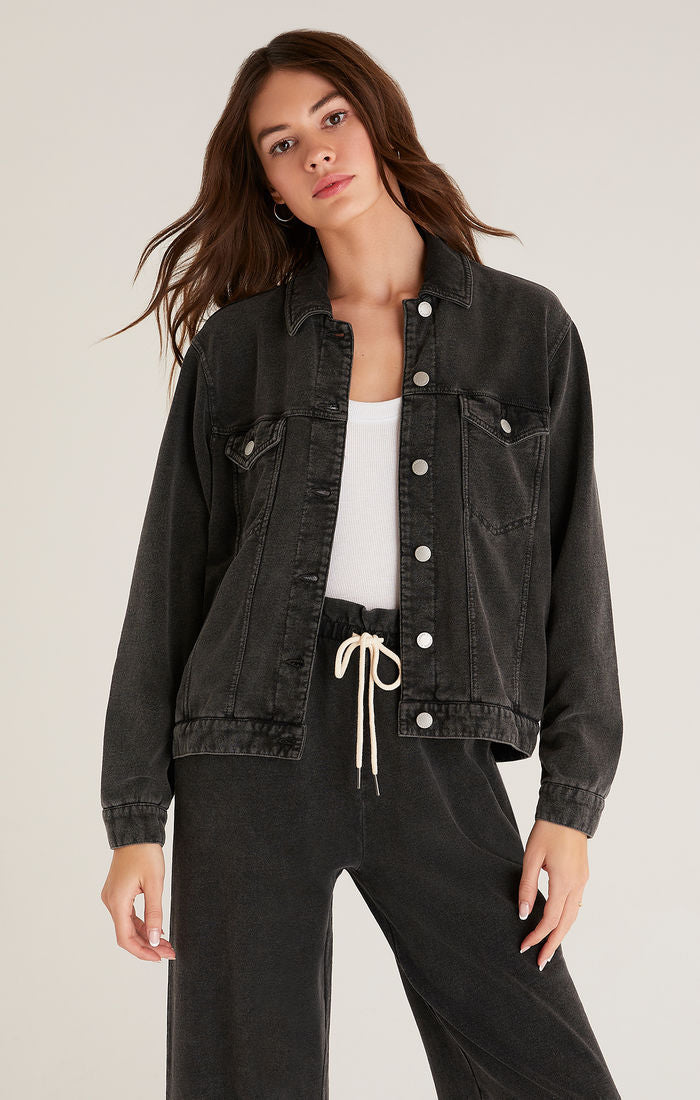 Knit Denim Jacket