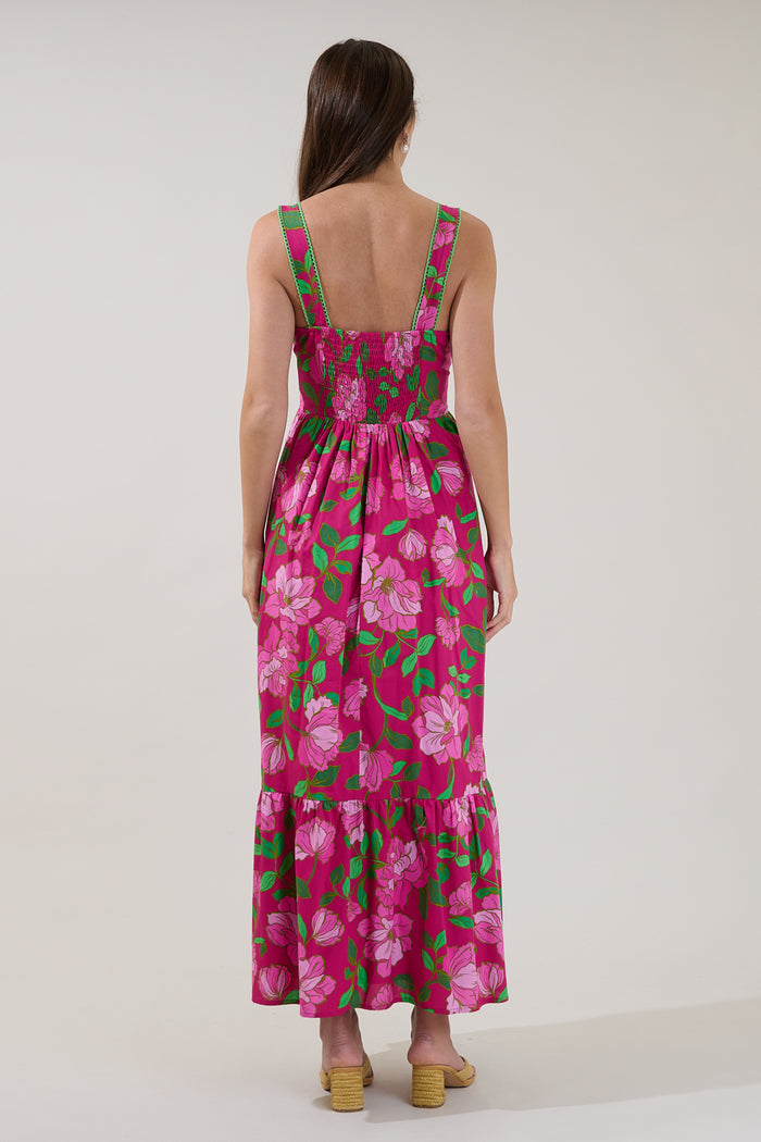 Krisy Sleeveless Maxi Dress Floral