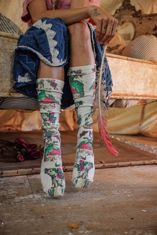 La Dame Verte OTK Socks