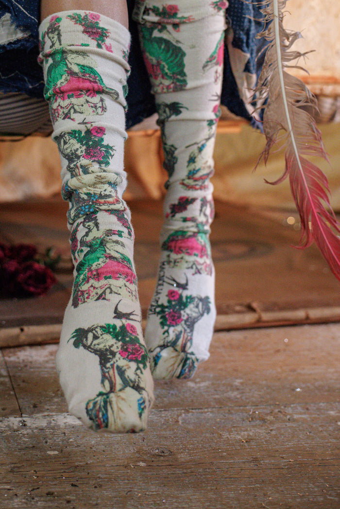 La Dame Verte OTK Socks