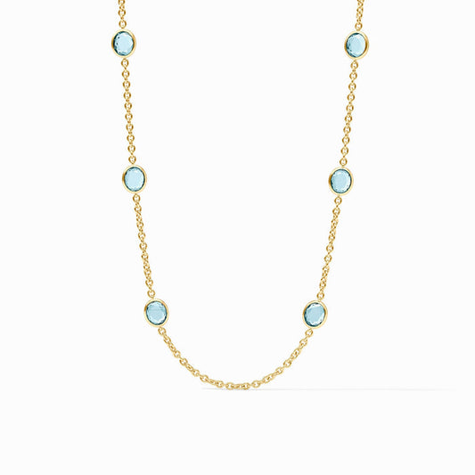 Laguna Stone Station Necklace GOLD OS