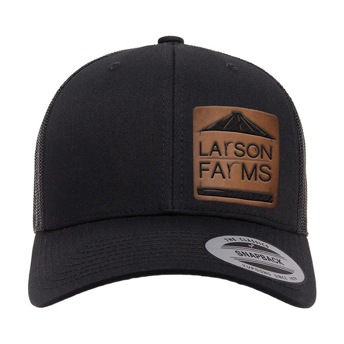 Larson Farms Leather Patch Hat