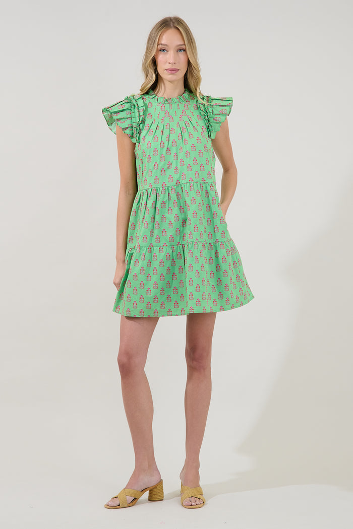 Lauren Shift Mini Dress Raidy Floral
